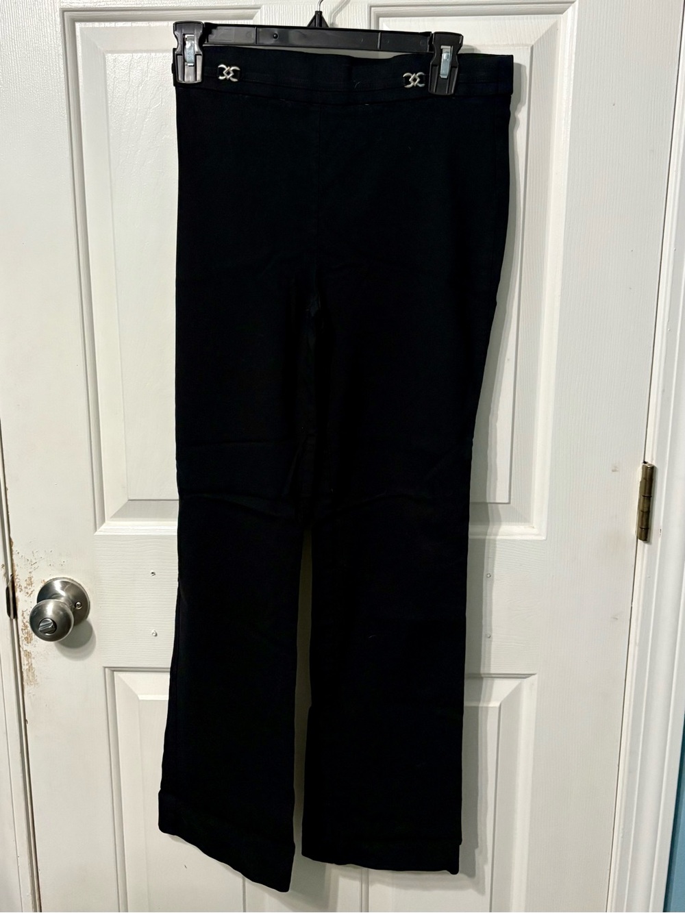 Counterparts Black Flare Dress Pants with Silver Accents